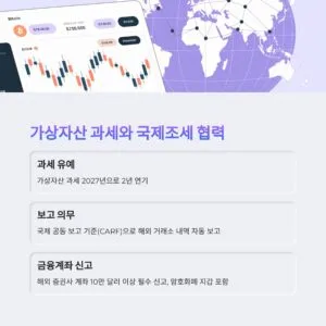 2025년 세법 개정을 나타내는 플랫 디자인 일러스트